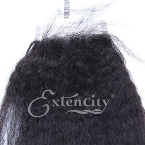 4x4 Kinky Straight Freestyle Closure - ExtenCity Hair 