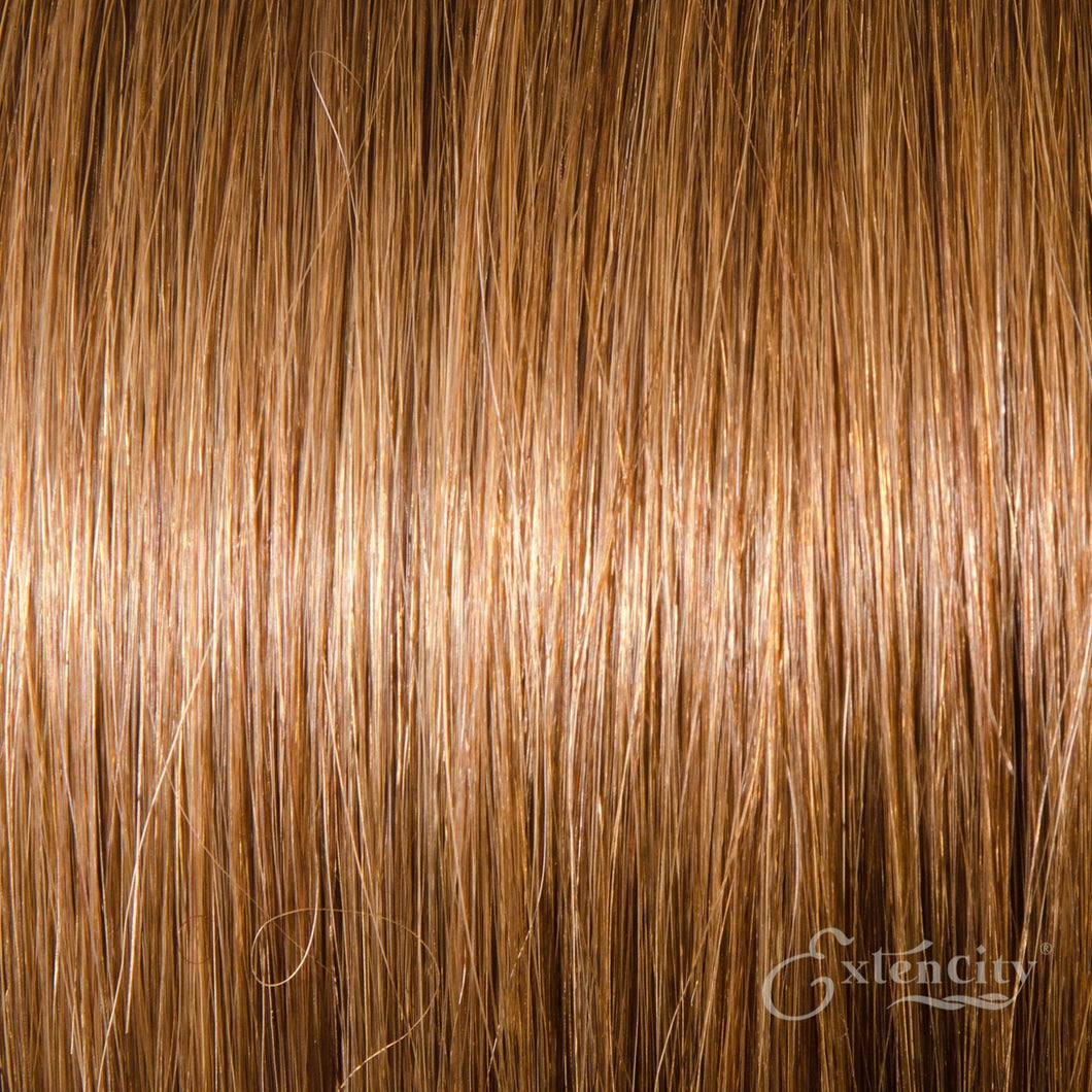 Medium Golden Brown (#10) Human Hair 10 Piece Clip-ins - ExtenCity Hair 