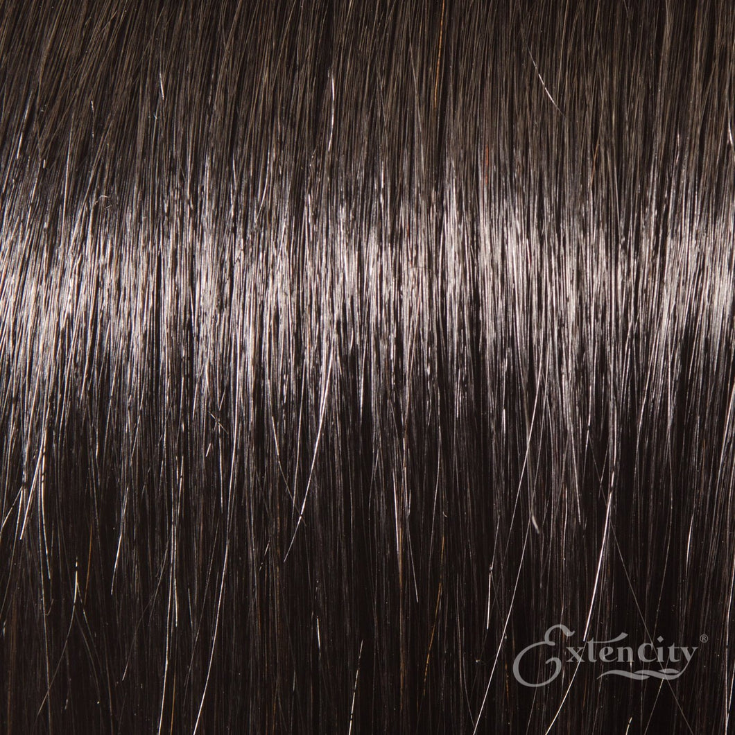 Natural Black (#1b) Human Hair 10 Piece Clip-ins - ExtenCity Hair 