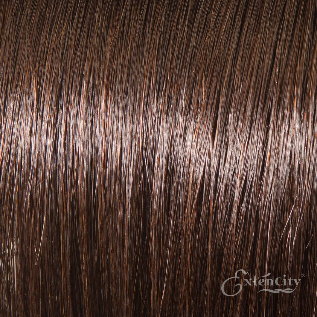 Darkest Brown (#2) Human Hair 10 Piece Clip-ins - ExtenCity Hair 