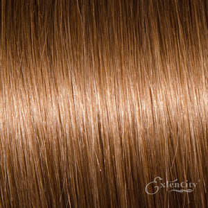 Medium Golden Brown (#8) Human Hair 10 Piece Clip-ins - ExtenCity Hair 