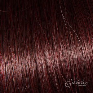 99J Dark Wine Human Hair 10 Piece Clip-ins - ExtenCity Hair 