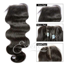 Load image into Gallery viewer, 4x4 Body Wave Freestyle Part Closure - ExtenCity Hair 